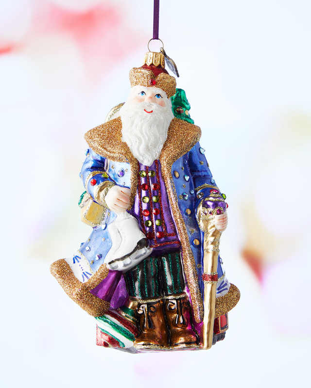 Woodland Santa Christmas Ornament
